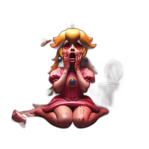 mask, dress, creature, staff transparent PNG cut-out
