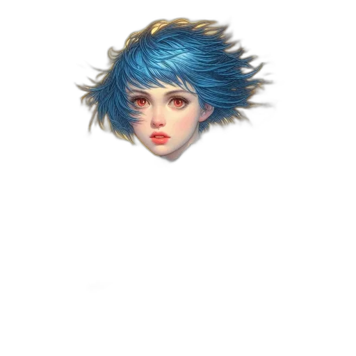 hair, face, crown, hat transparent PNG cut-out