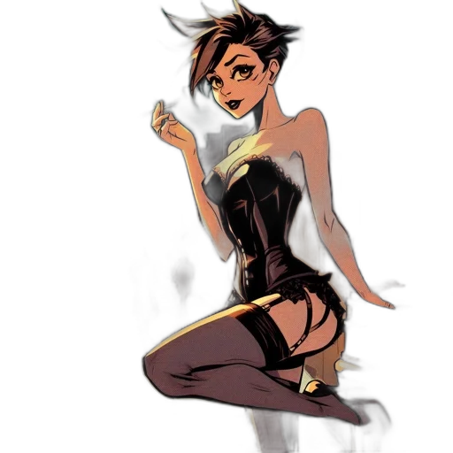 dress, concept art, comic book art, cartoon transparent PNG cut-out