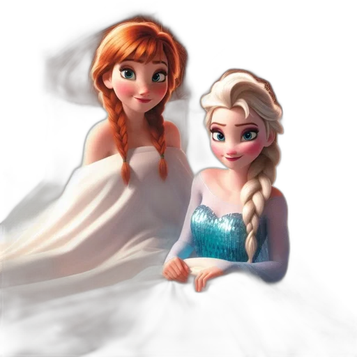 dress, crown, 3d render, concept art transparent PNG cut-out