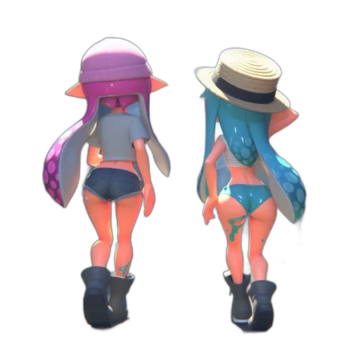 hat, 3d render, concept art, vaporwave transparent PNG cut-out