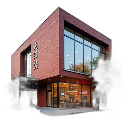 building, 3d render, photorealistic, concept art transparent PNG cut-out