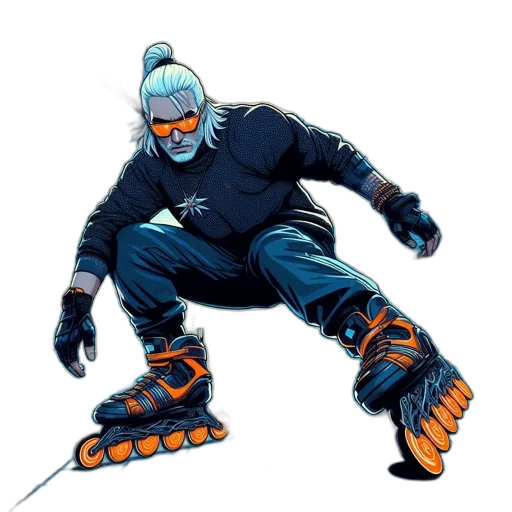concept art, comic book art, cyberpunk, pixel art transparent PNG cut-out