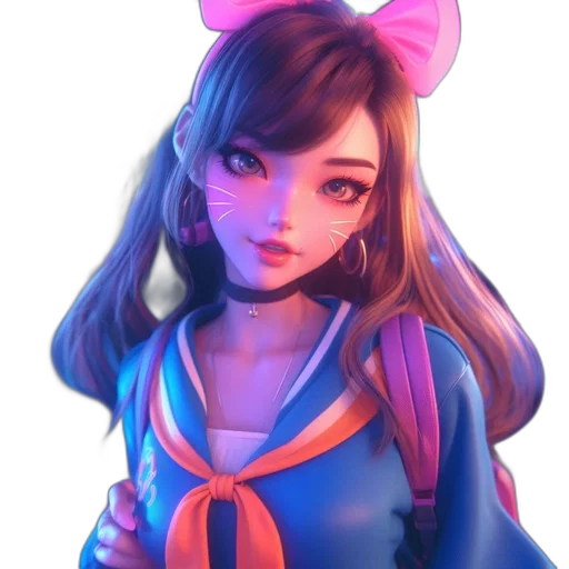 dress, face, staff, robot transparent PNG cut-out
