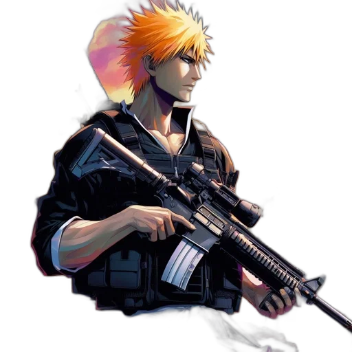 weapon, staff, concept art, cyberpunk transparent PNG cut-out
