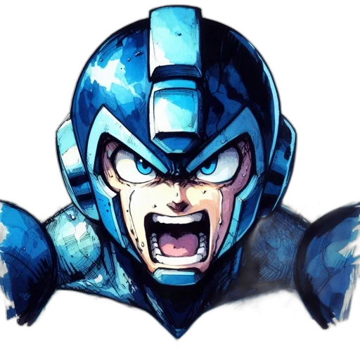 face, robot, mask, comic book art transparent PNG cut-out