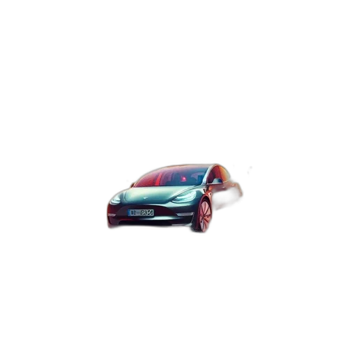 car, robot, 3d render, photorealistic transparent PNG cut-out