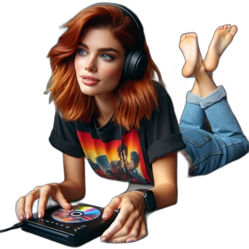 shoes, hair, face, jewelry transparent PNG cut-out