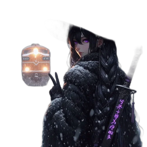 sword, weapon, jacket, staff transparent PNG cut-out