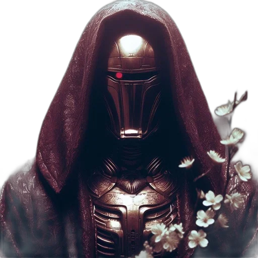 mask, robot, face, jacket transparent PNG cut-out