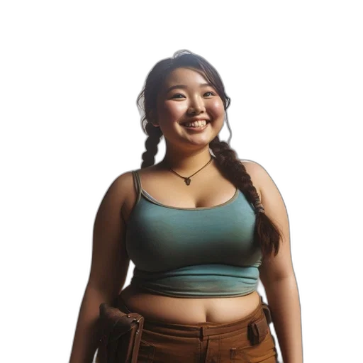 dress, staff, jacket, creature transparent PNG cut-out