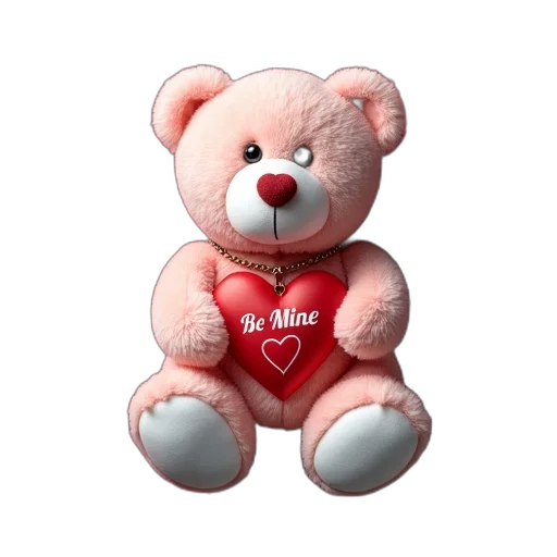3d render, photorealistic, plush, teddy transparent PNG cut-out