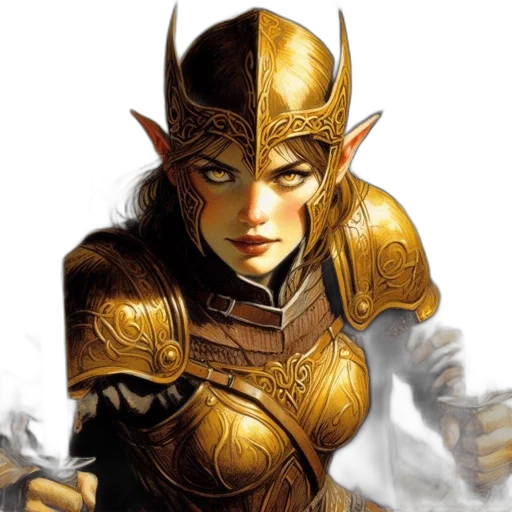 fantasy art, comic book art, concept art, photorealistic transparent PNG cut-out