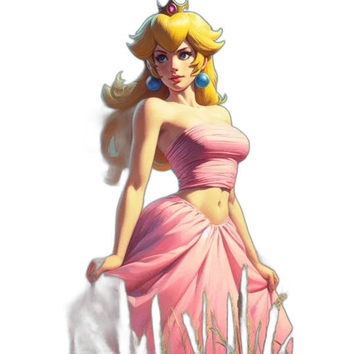 dress, crown, staff, weapon transparent PNG cut-out