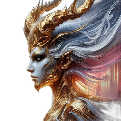 dragon, mask, crown, face transparent PNG cut-out