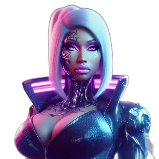 robot, face, cyberpunk, concept art transparent PNG cut-out
