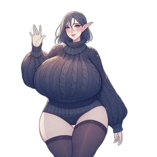 dress, jacket, creature, fantasy art transparent PNG cut-out