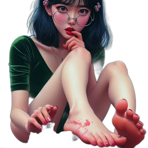shoes, face, dress, creature transparent PNG cut-out