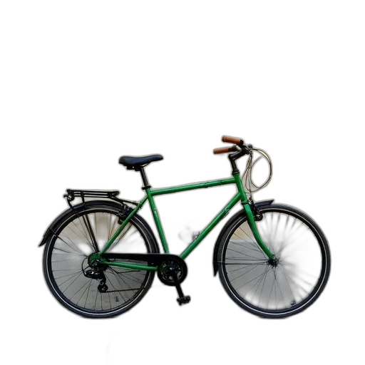 3d render, photorealistic, green, bicycle transparent PNG cut-out