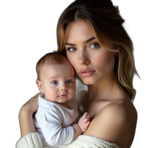 face, photorealistic, oil painting, concept art transparent PNG cut-out