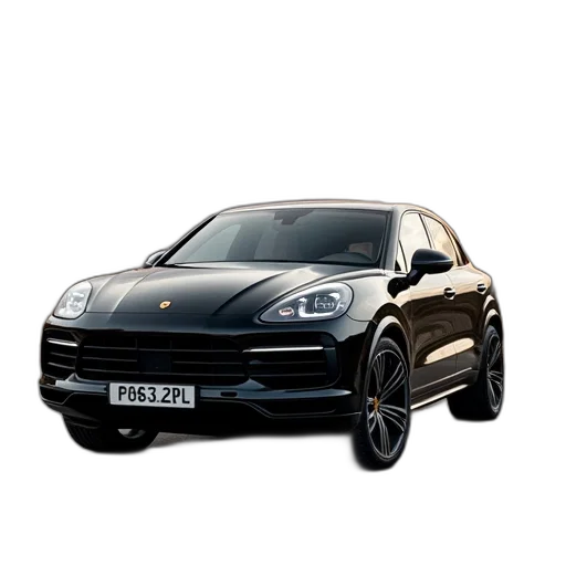 car, photorealistic, 3d render, porsche transparent PNG cut-out