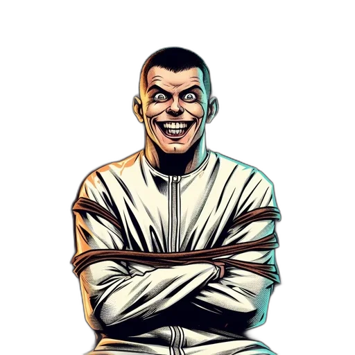 jacket, face, robot, staff transparent PNG cut-out
