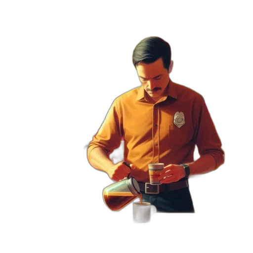 staff, robot, food, jacket transparent PNG cut-out