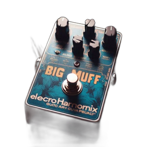 electroharmonix, big, muff, guitar transparent PNG cut-out