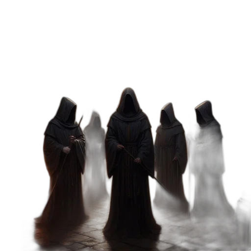 staff, creature, jacket, dress transparent PNG cut-out
