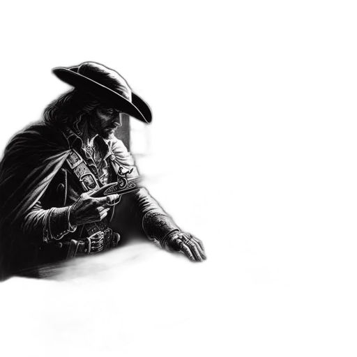 hat, jacket, animal, weapon transparent PNG cut-out