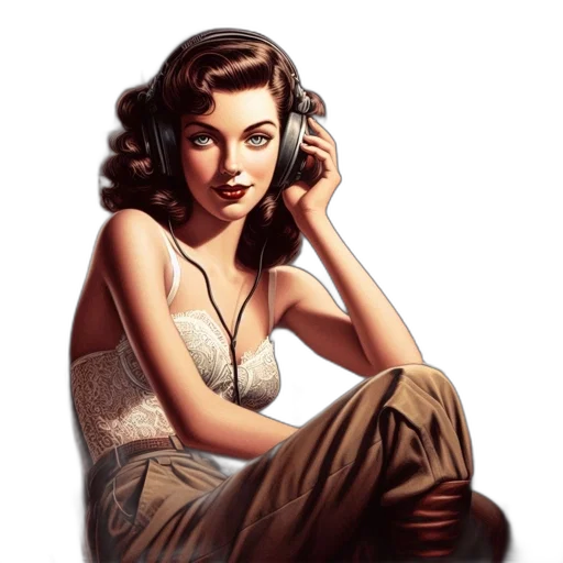 jewelry, dress, photorealistic, comic book art transparent PNG cut-out