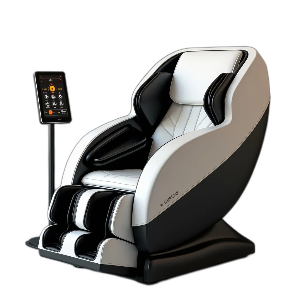 furniture, robot, 3d render, concept art transparent PNG cut-out