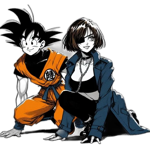 concept art, comic book art, anime, cartoon transparent PNG cut-out