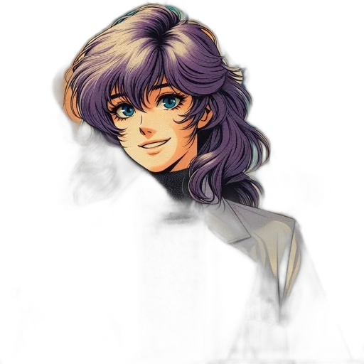 face, staff, hair, concept art transparent PNG cut-out