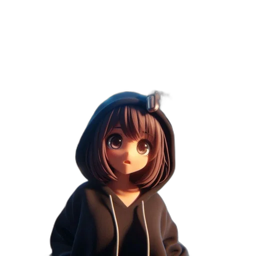 jacket, staff, creature, dress transparent PNG cut-out