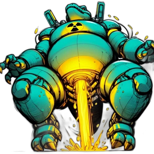 robot, weapon, concept art, comic book art transparent PNG cut-out
