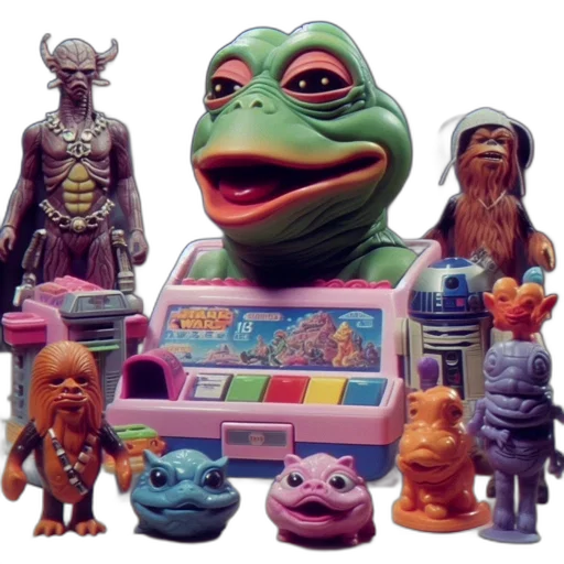 robot, creature, vaporwave, concept art transparent PNG cut-out