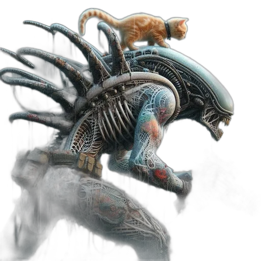 creature, robot, animal, dragon transparent PNG cut-out