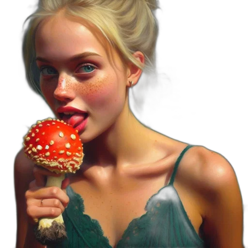 food, face, flower, photorealistic transparent PNG cut-out