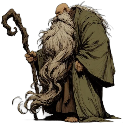 staff, hair, dragon, concept art transparent PNG cut-out