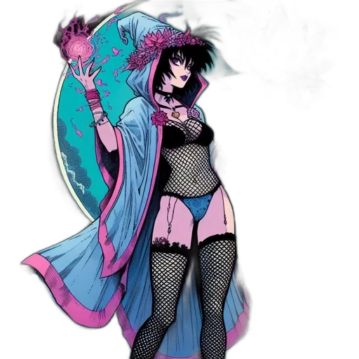 dress, concept art, fantasy art, comic book art transparent PNG cut-out