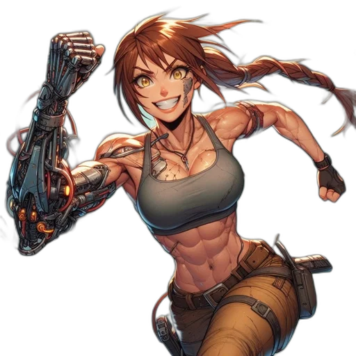 weapon, robot, concept art, comic book art transparent PNG cut-out