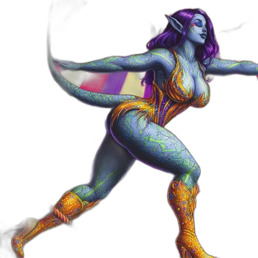 concept art, fantasy art, comic book art, pixel art transparent PNG cut-out