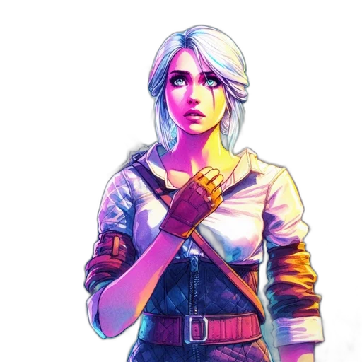 jacket, staff, weapon, face transparent PNG cut-out
