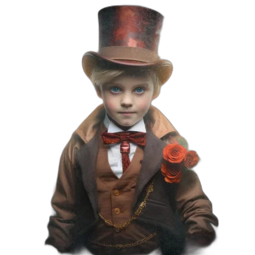 hat, staff, robot, face transparent PNG cut-out