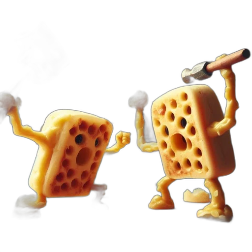 food, robot, concept art, 3d render transparent PNG cut-out