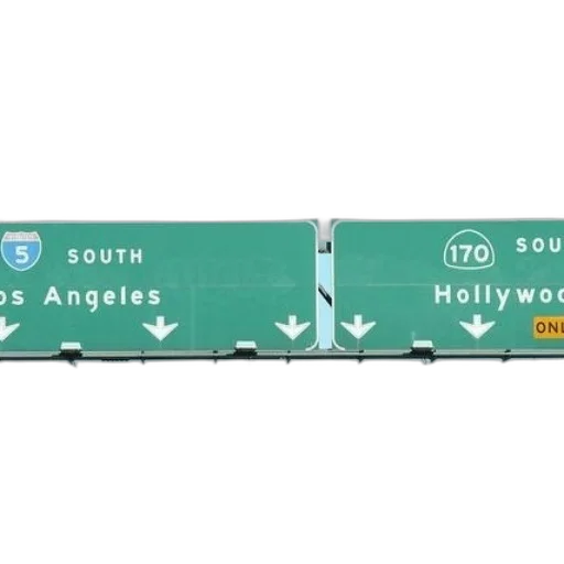 highway, sign, points, los transparent PNG cut-out