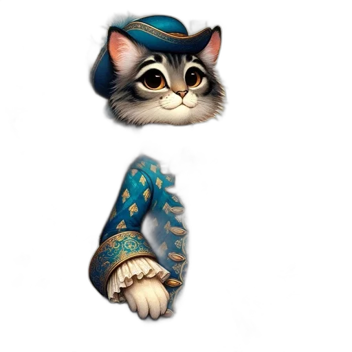 hat, staff, jewelry, animal transparent PNG cut-out