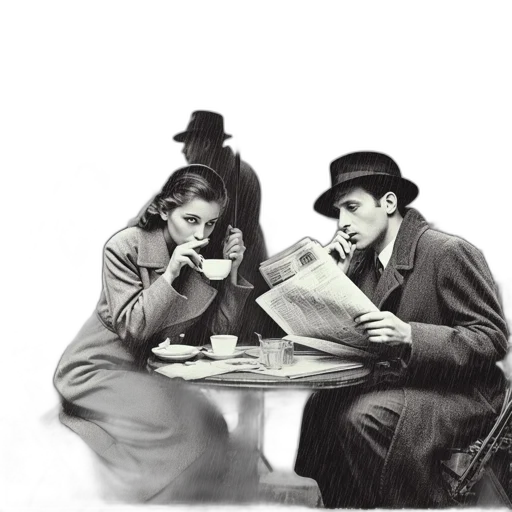 hat, furniture, jacket, city street transparent PNG cut-out