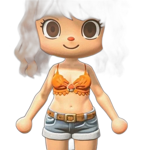 dress, creature, 3d render, concept art transparent PNG cut-out